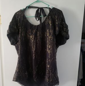 Gap scoop tie back top